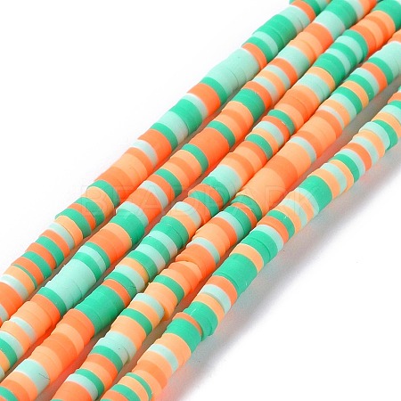 Handmade Polymer Clay Beads Strands CLAY-R089-3mm-013-1