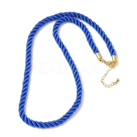 5MM Nylon Twisted Cord Necklace Making FIND-G096-01G-16-1