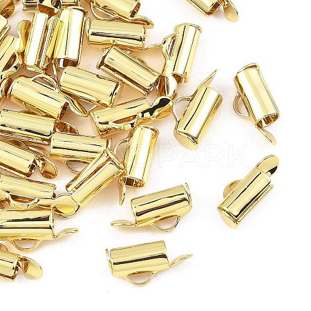 SHEGRACE Brass Slide On End Clasp Tubes XGRQ1R438-356G-1