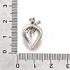 Brass Micro Pave Clear Cubic Zirconia with Enamel Pendants KK-G529-04P-3