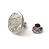 Brass Rhinestone Semi-Tublar Rivet Set KK-WH0035-88B-1