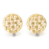 Alloy Stud Earring Findings PALLOY-R134-08-RS-1