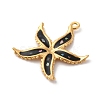 304 Stainless Steel Pave Natural Shell Pendants STAS-D362-05G-2