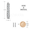 SHEGRACE Rhodium Plated 925 Sterling Silver Huggie Hoop Earrings JE893A-03-2
