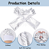 Half Finger Patent Leather Shiny Fingerless Gloves AJEW-WH20080-06C-4