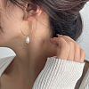60Pcs 2 Colors Long-Lasting Plated Brass Hoop Earrings Findings KK-AN0001-01-6