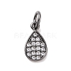 Brass Micro Pave Cubic Zirconia Pendants KK-I614-064B-1