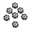 Black Opaque Acrylic Beads OACR-G016-32B-1