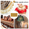 Polyester Braided Metallic Lace Trim SRIB-WH0011-180A-01-6