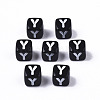 Opaque Acrylic Beads X-SACR-N002-01Y-2