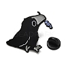 Crow with Flower Enamel Pins JEWB-K040-01A-3