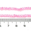 Baking Electroplate Glass Beads Strands X-DGLA-A039-J2MM-B09-4