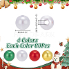 320pcs 2 Styles Imitation Pearl & Plating Acrylic Beads OACR-AR0001-32A-2