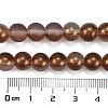 Frosted Transparent Glass Bead Strands GLAA-P065-8mm-13-3