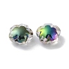 UV Plating Rainbow Iridescent Acrylic Beads X-OACR-H112-20C-2