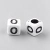 Opaque Acrylic Beads SACR-Q188-02O-2