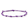 Adjustable Polyester Cord Braided Bracelets for Friendship Couple UP1845-8-1