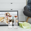 4Pcs 2 Styles Transparent Glass Empty Bottles AJEW-DR00032-5