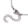 1mm 304 Stainless Steel Ball Chains Anklet for Men Women AJEW-AN00455-5