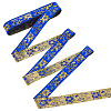 Ethnic Style Polyester Jacquard Ribbon OCOR-WH0078-478A-03-1