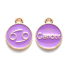 Alloy Enamel Pendants X-ENAM-S124-01B-01D-1
