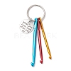 Aluminum Crochet Hooks Keychain KEYC-JKC01013-3