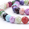 Natural Fire Crackle Agate Beads Strands G-S249-02-8mm-3
