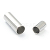 Tarnish Resistant 304 Stainless Steel Magnetic Clasps with Glue-in Ends STAS-O148-06D-3