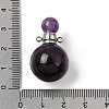 Natural Amethyst Perfume Bottle Pendants GG-CBA7610-02P-04-3