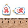 Printed Brass Pendants KK-CBAF9BC-07G-02-3