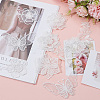 Gorgecraft 14Pcs 7 Style Lace Embroidery Sewing Fiber Ornaments DIY-GF0006-18-4