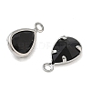 Brass Pave Cubic Zirconia Charms CU-CBABEB3-04P-01-2