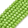 Opaque Solid Color Imitation Jade Glass Beads Strands EGLA-A044-P2mm-D30-1