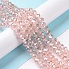 Electroplate Glass Beads Strands EGLA-D020-8x5mm-69-4