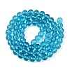 Transparent Glass Bead Strands GLAA-R095-10mm-23-2