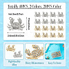 40Pcs 2 Colors Alloy Rhinestone Pendants FIND-TA0010-67-4