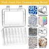 Rectangle PP Plastic Bead Organizer Storage Boxes PW-WG49079-01-3