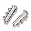 304 Stainless Steel Slide Lock Clasps STAS-P100-23P-3