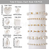 Fashewelry 800Pcs 8 Style Imitation Pearl Acrylic Beads OACR-FW0001-01-4