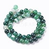 Natural Striped Agate/Banded Agate Beads Strands X-G-G582-6mm-58-2