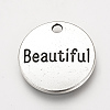 Tibetan Style Alloy Pendants X-TIBEP-Q078-16AS-RS-4