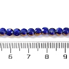 Electroplate Glass Beads Strands EGLA-A040-01G-4