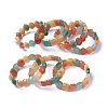 Natural Aventurine Beads Stretch Bracelets BJEW-L495-23-1