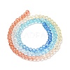Transparent Painted Glass Beads Strands DGLA-A034-T4mm-A13-5