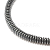 Synthetic Hematite Disc Beaded Stretch Bracelet BJEW-JB07560-4