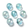 UV Plating Transparent Rainbow Iridescent Acrylic Beads LS-TACR-D010-07D-2