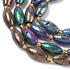 Electroplated Natural Druzy Geode Crystal Beads Strands G-G459-03A-3