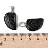 Natural Obsidian Pendants G-B127-01P-03-4