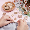 30Pcs 3 Styles 1-Hole Alloy Shank Button FIND-NB0005-82MG-3