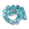 Electroplated Natural Quartz Beads Strands G-G767-02-20-4